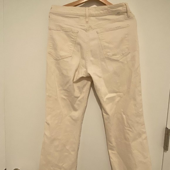 Mother Insider High Rise Crop Step Fray Bootcut Jeans - Picture 2 of 4